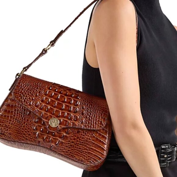 NWT ✅ Brahmin NERIDA Black Cavatica Genuine Leather Bag ✨ NEW COA, DUSTBAG - Picture 17 of 17